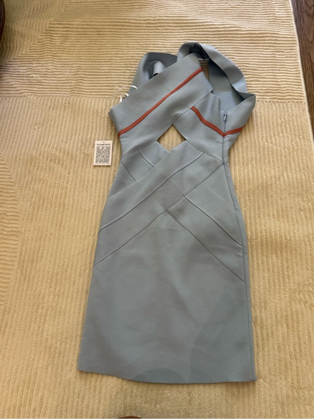 HERVÉ by Hervé Léger Cutout Bandage Dress XS
